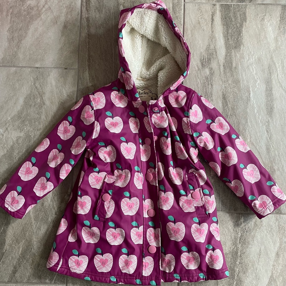 Hatley Purple Apple Raincoat